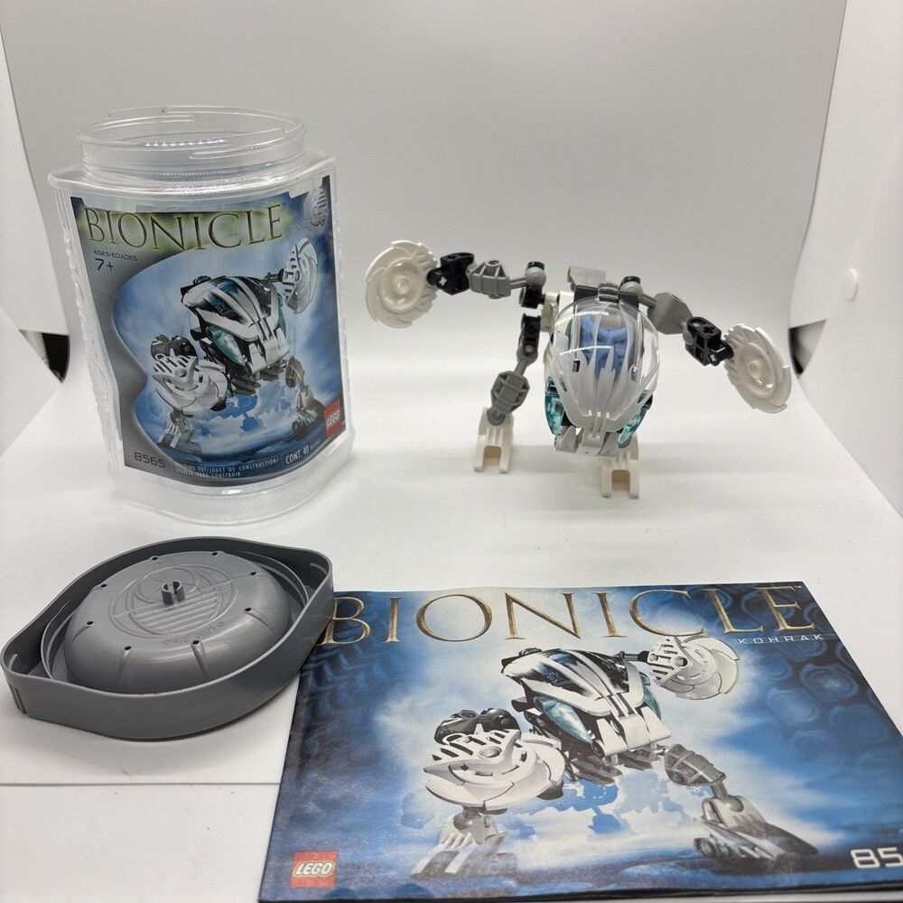 LEGO BIONICLE: Kohrak (8565) Complete, instructions and canister